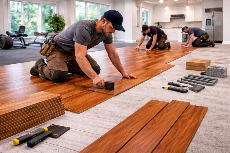 Cherry Floor Installation in Sussex County, DE