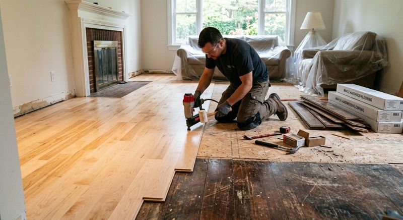 Maple Flooring Installation in Millsboro, DE