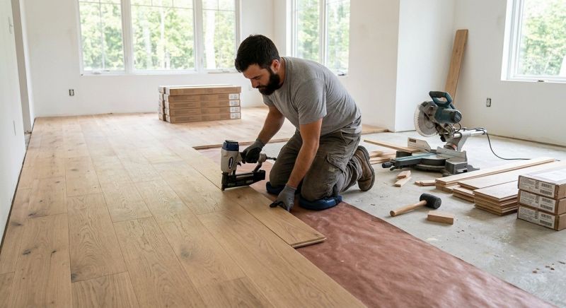 Oak Floor Installation in Berlin, MD