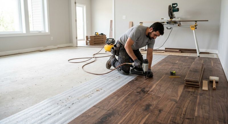 Walnut Flooring Installation in Salisbury, MD