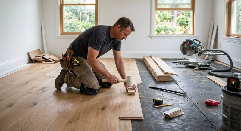 Wide Plank Floor Installation in Salisbury, MD